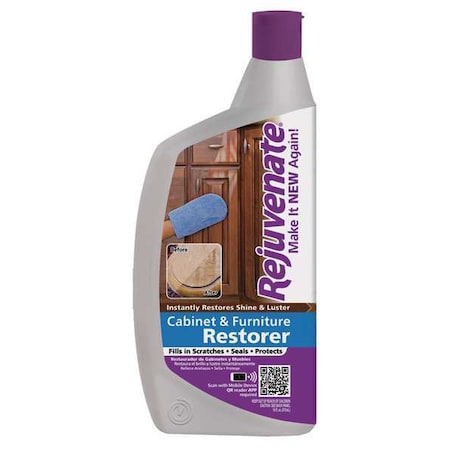 Rejuvenate Furniture Cleaner & Polish, 16 oz, PK12 RJ16CCLAM