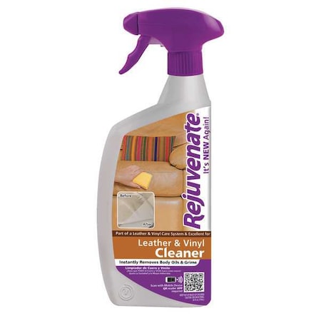Rejuvenate Leather/Vinyl Cleaner, 24 oz., PK12 RJ24CL