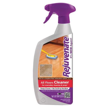 Rejuvenate Floor Cleaner, 32 oz., Lemon, PK12 RJFC32RTU