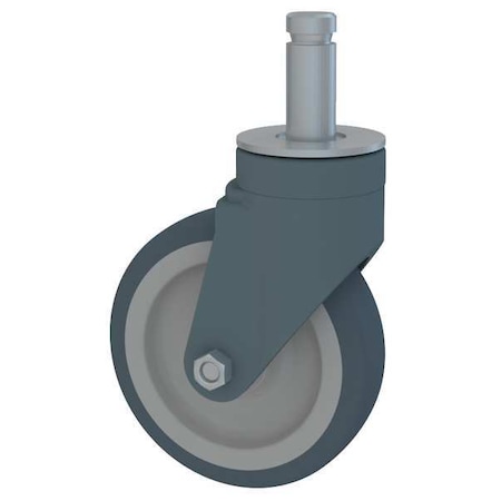 Metro Rigid Stem Caster, H5 In, 30 In Channel, PR 5PCR-30