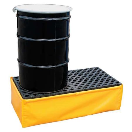 Ultratech Spill Pallet, 66 gal Spill Capacity, 2 Drums, 1,200 lb Load Capacity, Polyethylene 1340