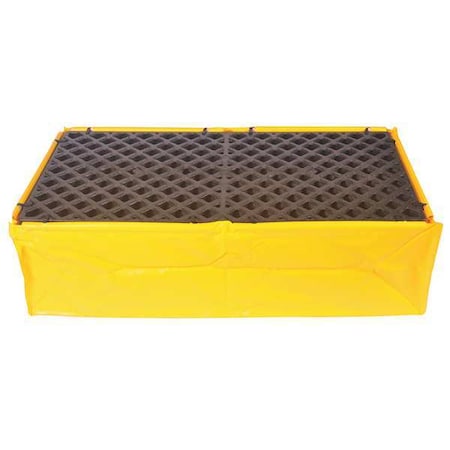 Ultratech Spill Pallet, 66 gal Spill Capacity, 2 Drums, 1,200 lb Load Capacity, Polyethylene 1345