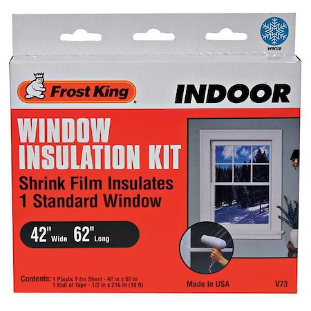 Frost King Indoor Shrink and Seal Window Kit 42" x 62" V73A