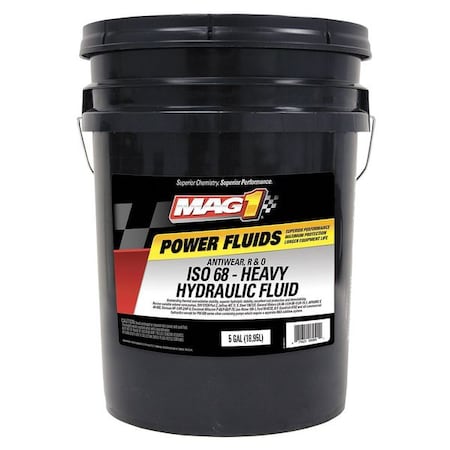 Mag 1 5 gal Pail, Hydraulic Oil, 68 ISO Viscosity, Not Specified SAE MAG00685