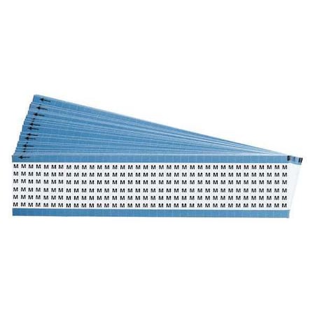 Brady Wire Markers, Legend M, Black/White, PK25 TWM-M-PK