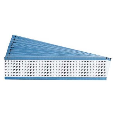 Brady Wire Markers, Legend P, Black/White, PK25, TWM-P-PK TWM-P-PK