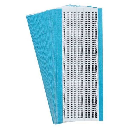 Brady Wire Markers, Legend 10, Black/White, PK25, TMXM-10-PK TMXM-10-PK