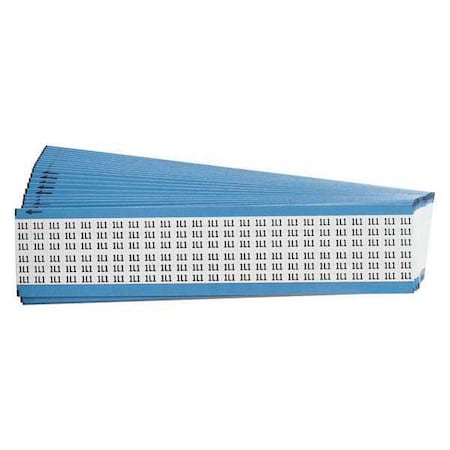 Brady Wire Markers, Legend 1L1, Black/White, PK25, WM-1L1-PK WM-1L1-PK