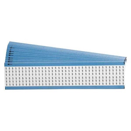 Brady Wire Markers, Legend 5, Black/White, PK25, WM-5-SC-PK WM-5-SC-PK