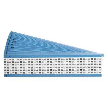 Brady Wire Markers, Legend 44, Black/White, PK25 WM-44-PK