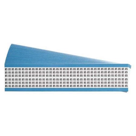 Brady Wire Markers, Legend 85, Black/White, PK25 WM-85-PK