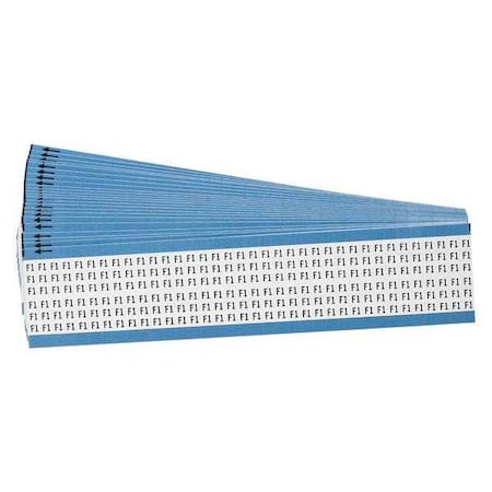 Brady Wire Markers, Legend F1, Black/White, PK25 WM-F1-PK