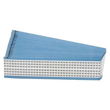 Brady Wire Markers, Legend H2, Black/White, PK25 WM-H2-PK