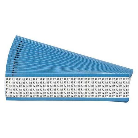 Brady Wire Markers, Legend R2, Black/White, PK25 WM-R2-PK