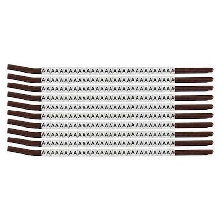 Brady Clip Sleeve Wire Mrkrs, A, Blk/Wht, PK10, SCN15-A SCN15-A