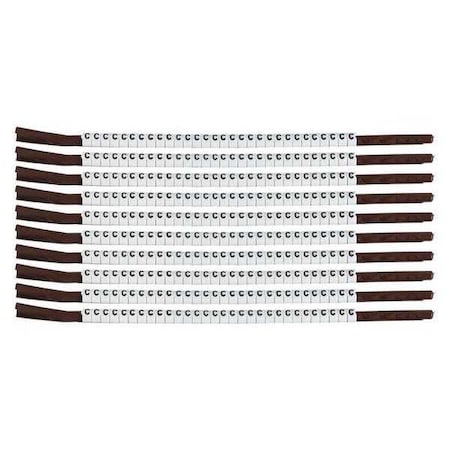 Brady Clip Sleeve Wire Mrkrs, C, Blk/Wht, PK10, SCN15-C SCN15-C