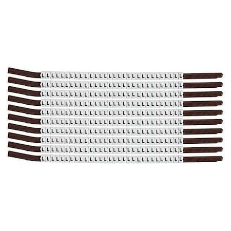 Brady Clip Sleeve Wire Mrkrs, L, Blk/Wht, PK10, SCN15-L SCN15-L