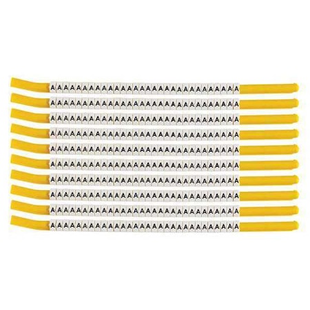 Brady Clip Sleeve Wire Mrkrs, A, Blk/Wht, PK10, SCN18-A SCN18-A