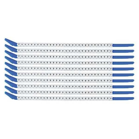 Brady Clip Sleeve Wire Mrkrs, Y, Blk/Wht, PK10, SCN13-Y SCN13-Y