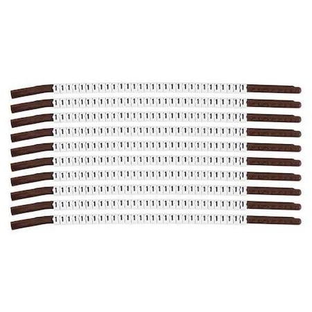 Brady Clip Sleeve Wire Mrkrs, 1, Blk/Wht, PK10, SCN15-1 SCN15-1