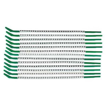 Brady Clip Sleeve Wire Mrkrs, N-Z, Blk/Wht, PK13, SCN09-N-Z SCN09-N-Z