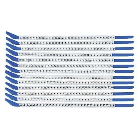 Brady Clip Sleeve Wire Mrkrs, N-Z, Blk/Wht, PK13, SCN13-N-Z SCN13-N-Z