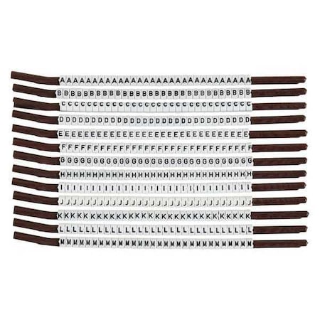 Brady Clip Sleeve Wire Mrkrs, A-M, Blk/Wht, PK13, SCN15-A-M SCN15-A-M