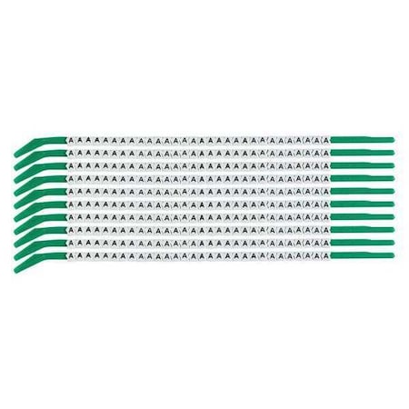 Brady Clip Sleeve Wire Mrkrs, A, Blk/Wht, PK10, SCN09-A SCN09-A