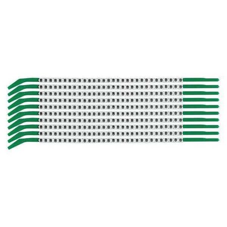 Brady Clip Sleeve Wire Mrkrs, B, Blk/Wht, PK10, SCN09-B SCN09-B