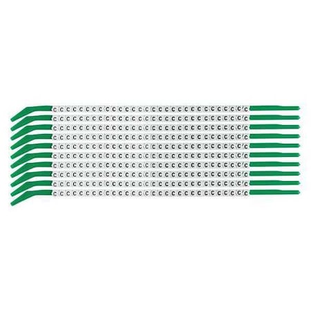 Brady Clip Sleeve Wire Mrkrs, C, Blk/Wht, PK10, SCN09-C SCN09-C