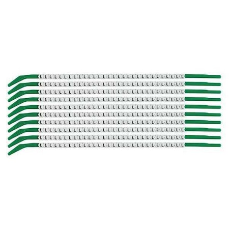 Brady Clip Sleeve Wire Mrkrs, L, Blk/Wht, PK10, SCN09-L SCN09-L