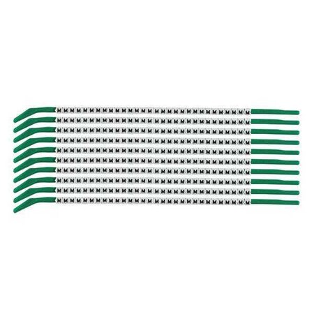 Brady Clip Sleeve Wire Mrkrs, M, Blk/Wht, PK10 SCN09-M