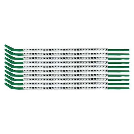 Brady Clip Sleeve Wire Mrkrs, N, Blk/Wht, PK10, SCN09-N SCN09-N