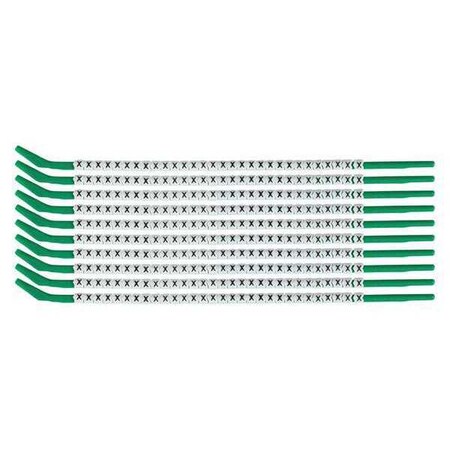 Brady Clip Sleeve Wire Mrkrs, X, Blk/Wht, PK10, SCN09-X SCN09-X