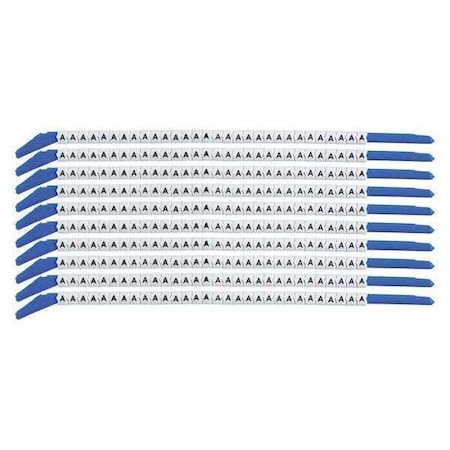 Brady Clip Sleeve Wire Mrkrs, A, Blk/Wht, PK10, SCN13-A SCN13-A