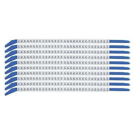 Brady Clip Sleeve Wire Mrkrs, C, Blk/Wht, PK10, SCN13-C SCN13-C