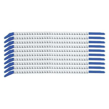 Brady Clip Sleeve Wire Mrkrs, L, Blk/Wht, PK10, SCN13-L SCN13-L