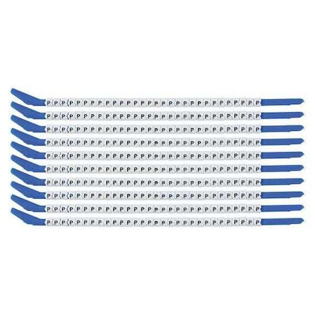 Brady Clip Sleeve Wire Mrkrs, P, Blk/Wht, PK10 SCN13-P