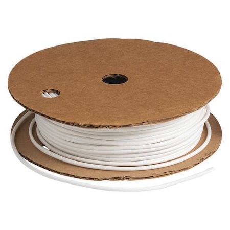 Brady Heat Shrink Tube, 0.112 in, White, 100 ft PVC-10