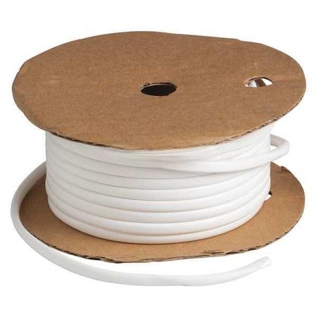 Brady Heat Shrink Tube, 0.249 in, White, 100 ft PVC-3