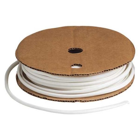 Brady Heat Shrink Tube, 0.198 in, White, 100 ft PVC-5