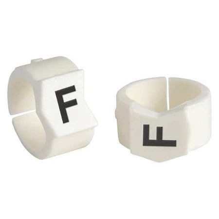 Brady Clip Sleeve Wire Mrkrs, F, Blk/Wht, PK50 SCN45-F