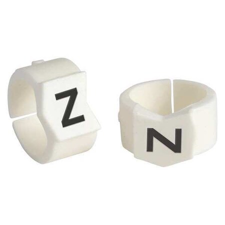 Brady Clip Sleeve Wire Mrkrs, Z, Blk/Wht, PK50 SCN45-Z