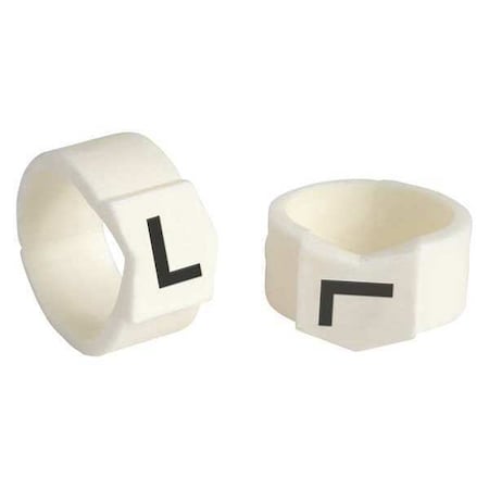 Brady Clip Sleeve Wire Mrkrs, L, Blk/Wht, PK50 SCN61-L