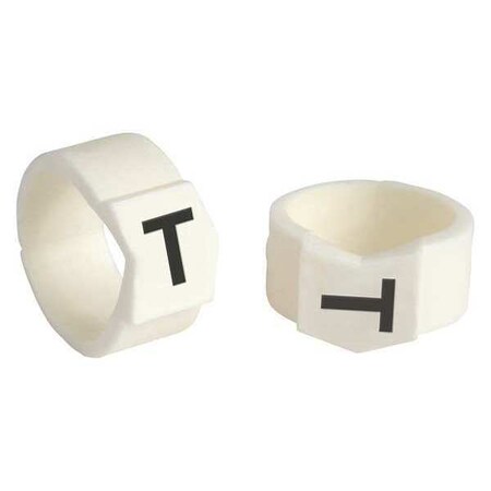 Brady Clip Sleeve Wire Mrkrs, T, Blk/Wht, PK50, SCN61-T SCN61-T