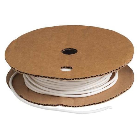 Brady Heat Shrink Tube, 0.124 in, White, 100 ft PVC-9