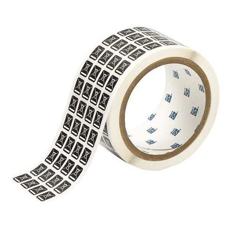 Brady 0.4" x 0.5" WEEE Labels, White/Black WEEE-1-.5-BK
