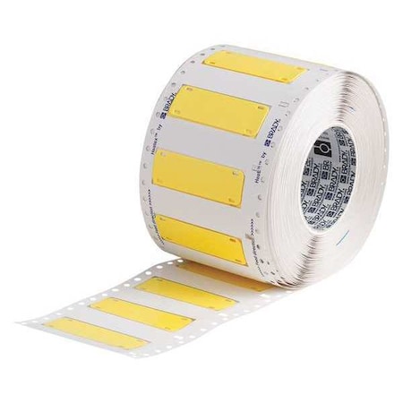 Brady Printable Tags, 3" W x 1" H, Yellow HSCM-3000-1-YL