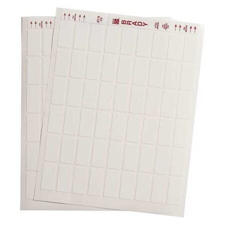 Brady 56 pk. White Ink Jet Labels, 0.75" x 1.5" JET-18-115-3