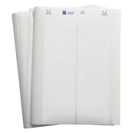 Brady Laser Printer Labels, 3 W x 0.375 H, PK50 LAT-12-747-2.5